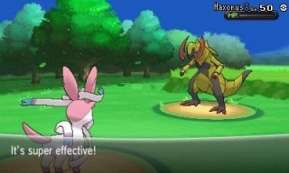 Pokemon battles in X make full use of the 3DS hardware